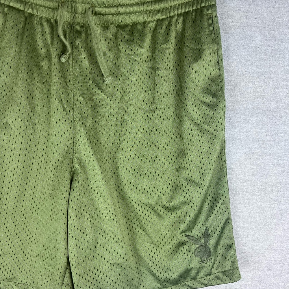 Playboy‎ Shorts Men's Size S-M Teal Pacsun Green Mesh Gym Workout Active Running